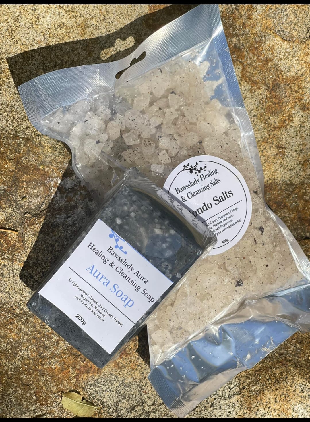 Hondo Salt & Aura Soap Combo